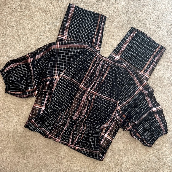 Apiece Apart Quincy Metallic Jumpsuit Onesie Formal Party Mobwife - Picture 13 of 16